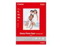 Canon Gp-501 - Blank - 100 X 150 Mm 100 Ark Fotopapper - För Pixma Ip90, Mg2555, Mini260, Mp180, Mp490, Mp510, Mp550, Mp560, Mp960, Mx330, Ts7450