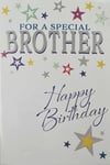 Happy Birthday Card For A Special Brother Stars Traditional Young Old Man Boy