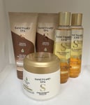 Sanctuary Spa Bundle Ultra Rich Moisturiser 3 Phase Shower Oil Sand Salt Scrub