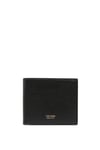 Soft Grain Leather T Line Classic Bifold Wallet Black Men