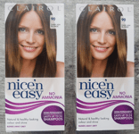 2 x CLAIROL nice'n'easy Semi Permanent No Ammonia Nr 90 Dark Ash Blonde