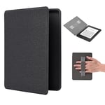 Etui Kindle Paperwhite 11ème génération 2022, 6 "Kindle Protection Coque e-Reader, Pochette léger pour Enfant avec Fonction Sommeil/éveil Automatique et dragonne Smart Cases- Noir