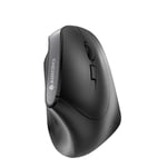 CHERRY MW 4500, Ergonomic Vertical Mouse for Right-Handers, Wireless (2.4 GHz RF), 3-Stage Adjustable Resolution up to 1200 Dpi, Battery-Powered, Black