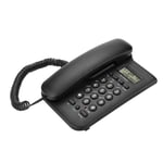 Wired handset Wall Phone, Home Hotel Wired Desktop Wall Phone Office Landline Telephone, Supports FSK/DTMF dual system, Number/Time Check of Calling Number, Fast Up/Down Check and Redial(Black)