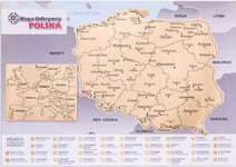 Map Of The Explorer - Poland - Improved Scratch Card