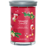 YANKEE CANDLE Holiday Cheer Large Signature Tumbler Jar Scented Candle *NEW*