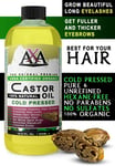 Castor Oil For Hair Growth 16 oz USDA Organic 100% Pure Cold Pressed Hexane Free