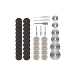 36PCS Mini Disque Diamant à Tronçonner, Disques de Coupe pour Dremel, hss en Résine Lame Scie Circulaire avec 5 Mandrins sc et 2 Tournevis pour