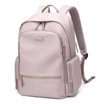 GOLF QUALITY Sac a Dos Femme, Sac à Dos Ordinateur Portable Antivol College Impermeable Facile à Nettoyer Sac Ecole Sac a Dos Enseignants Sacs à Dos Loisir Pour Loisirs Ecole, Rose gris