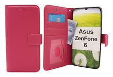 New Standcase Wallet Asus ZenFone 6 (ZS630KL) (Hotpink)