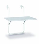 Boy Table Suspendue pour Balcon 60 x 40 cm Blanc