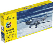 Heller 56380 Kit de démarrage Junkers Ju-52/3M 1/72, Non peint.