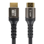 SiGN Premium HDMI 2.1 Kabel 8K, 3m - Svart Svart