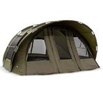 Tente de pêche Lucx® Leopard XXL Bivvy pour 2, 3 ou 4 personnes, tente de pêche à la carpe pour 2, 3, 4 personnes, tente de pêche à dôme à carpe, 10 000 mm