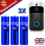 3x Replacement Battery For Wireless WiFi Doorbell Camera Ring Doorbell UK Seller