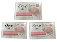 3X Dove Pink Beauty Bar Soap for soft, smooth skin 4 X 90g (12 Bars)