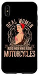 Coque pour iPhone XS Max Sexy Real Chick Ride Moto Femme Biker Babe Pin Up