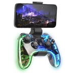 Mars Gaming MGP-BT - Manette sans fil avec éclairage RGB (compatible PC / Android / Consoles)