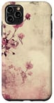 Coque pour iPhone 11 Pro Max Rose grunge douce subtile florale vintage