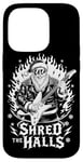 iPhone 14 Pro Shred The Halls Christmas Rocker Santa Rock Guitarist Case