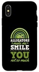 iPhone X/XS Alligators Make Me Smile You Not So Much Bohemian Rainbow Case