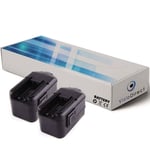 Lot de 2 batteries pour AEG SB2E 18 T Super Torque perceuse visseuse 3300mAh 18V - Visiodirect -