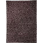 Esprit - Tapis salon et chambre en acrylique 70x140 taupe tufté motif faux uni inmotion