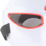 (with Red Light)Masquerade Glowing Mask With EL Cold Light Plastic White UK