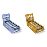 Nakd Cashew Cookie Natural Bars -Fruit & Nut Vegan - Gluten Free - 35 g (Pack of 18) & Peanut Delight Natural Fruit & Nut Bars - Vegan Bars - Gluten Free - Healthy Snack, 35 g (Pack of 18)