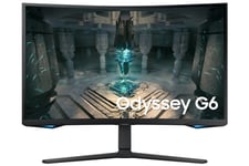 Samsung Odyssey G6 S32bg652 32" 16:9 Kurvet (1000R) 2560X1440 Va, Hdr600, 1Ms, 240Hz, Hdmix2,Dpx1, Has