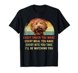 Every Snack You Make Cockerpoo Dog Mom Dog Dad Retro T-Shirt