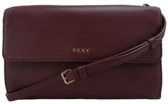 DKNY Burgundy Crossbody Shoulder Clutch Bag Dark Red Small to Medium RRP £215