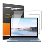 MEGOO[2 pack Glass Screen Protector for Surface Laptop Go 3/2/1 12.4" 2023 Released, 9H Hardness/Ultra Clear Tempered Glass(Model 2013/1943)