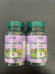 Holland & Barrett  Black seed Oil + Vitamin D Immunity | 60 Capsules | Pack of 2