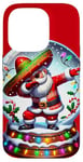 iPhone 14 Pro Mexican Santa Claus Dabbing Christmas Sombrero Cholo Case