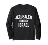 Jerusalem Israel Skyline Souvenirs Jewish Israeli Men Women Long Sleeve T-Shirt