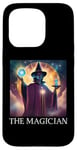 Coque pour iPhone 15 Pro Carte de tarot magicien, amateurs de cartes de tarot, lecteurs de tarot