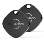 VOCOlinc Smart Air Tracker Tag Key Finder 2 Pack, Compatible with Apple Find My App (iOS Only, not Support Android), Battery Replaceable, Bluetooth Item Locator for Keys, Luggages, Suitcases, Bags