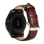 Samsung Gear S3 Frontier / S3 Classic klockarmband PU läder krokodil textur - Brun