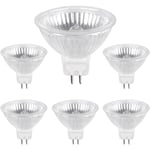 Halogenlampa GU5.3 50W 220V, 680lm Varmvitt 2700K Dimbar, MR16 Halogen Spotljuslampa, 6-pack