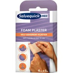 SalvequickMED Foam plåster 6 cm x 1 m Självhäftande plåster 6 cm x 1 m