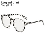 -1.0~-4.0 Myopia Glasögon Glasögon LEOPARD PRINT STYRKA 3.50 leopard pris leopard print Strength 3.50-Strength 3.50