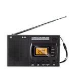  LCD Radio Battery Powered Portable  AM FM Radio Speaker with Telescopic8225