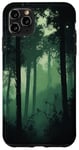 Coque pour iPhone 11 Pro Max Vert camouflage forêt nuit noir nature