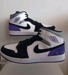 NIKE AIR JORDAN 1 MID SE ,,Court Purple'' SIZE UK 15 EUR 50.5 (852542 105)