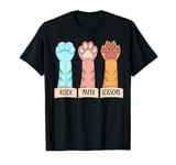 Funny Cat Lover Rock Paper Scissors Paws Pet Owners Animal T-Shirt