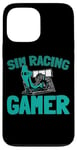 Coque pour iPhone 13 Pro Max Sim Racer Simulation De Course - Gamer Sim Racing