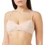 Sloggi Women's Zero Lace 2.0 Bralette Bustier, Light Brown, XL