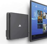 Monzlteck Support Mural pour PS-4 Slim, près ou derrière la télévision, Gain de Place, personnalisé pour s'adapter Parfaitement à la PlayStation4 Slim, Facile à Installer