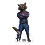 Star Cutouts SC4282 Rocket Raccoon - Guardians of the Galaxy - Lifesize Cardboard Cut Out With Mini - Perfect for Marvel Fans, Parties, and Events